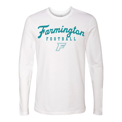 Farmington Script Football F Logo - Mens | Womens | Youth Long Sleeve T-Shirt