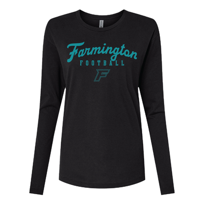 Farmington Script Football F Logo - Mens | Womens | Youth Long Sleeve T-Shirt