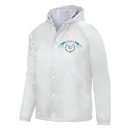 Football W/White Phoenix Logo - Mens Hooded Coach's Jacket