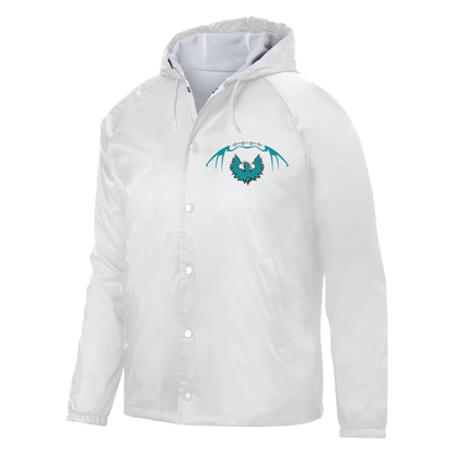 Football W/Teal Phoenix Logo - Mens Hooded Coach's Jacket