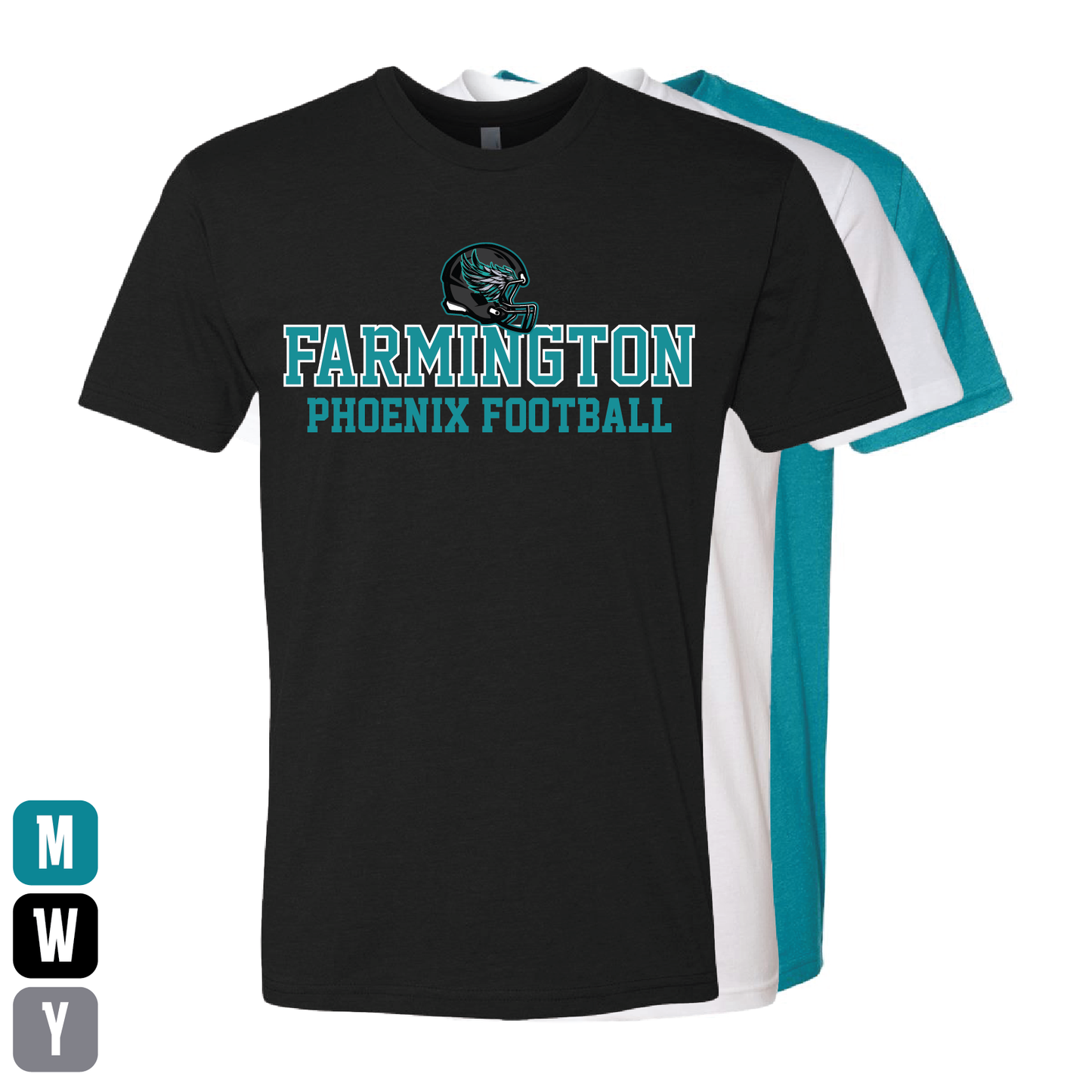 Farmington Phoenix Football Helmet - Mens | Womens | Youth CVC T-Shirt