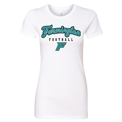 Farmington Football Script W/F Logo - Mens | Womens | Youth CVC T-Shirt