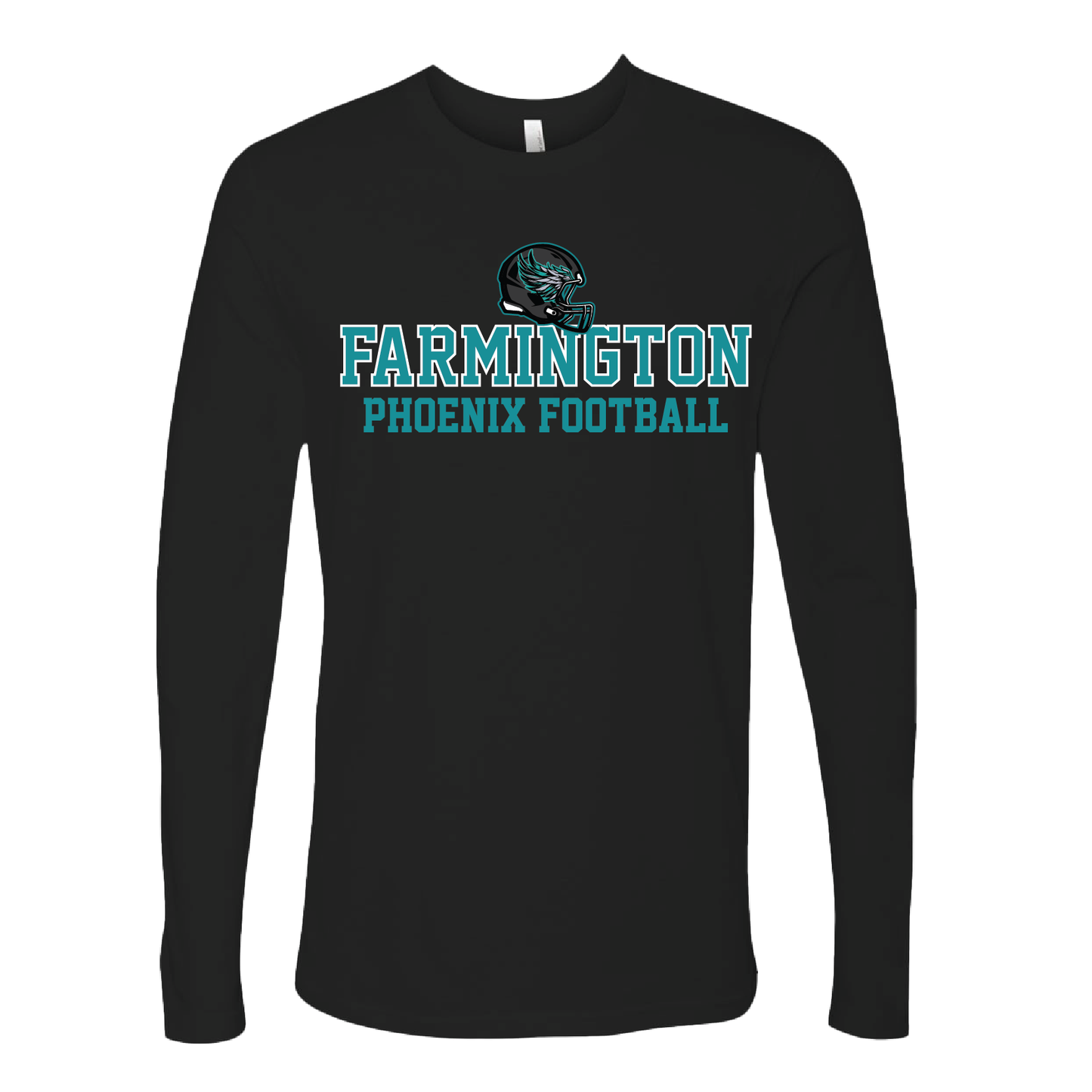 Farmington Phoenix Football Helmet - Mens | Womens | Youth Long Sleeve T-Shirt