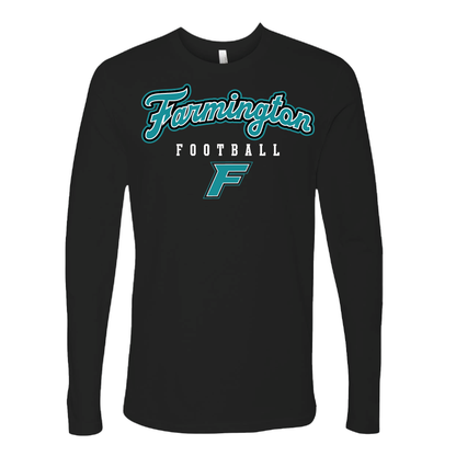 Farmington Football Script W/F Logo - Mens | Womens | Youth Long Sleeve T-Shirt
