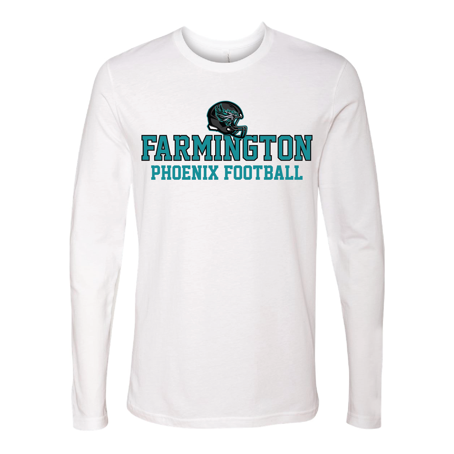 Farmington Phoenix Football Helmet - Mens | Womens | Youth Long Sleeve T-Shirt