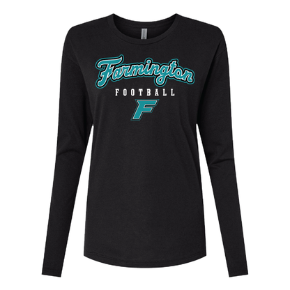 Farmington Football Script W/F Logo - Mens | Womens | Youth Long Sleeve T-Shirt