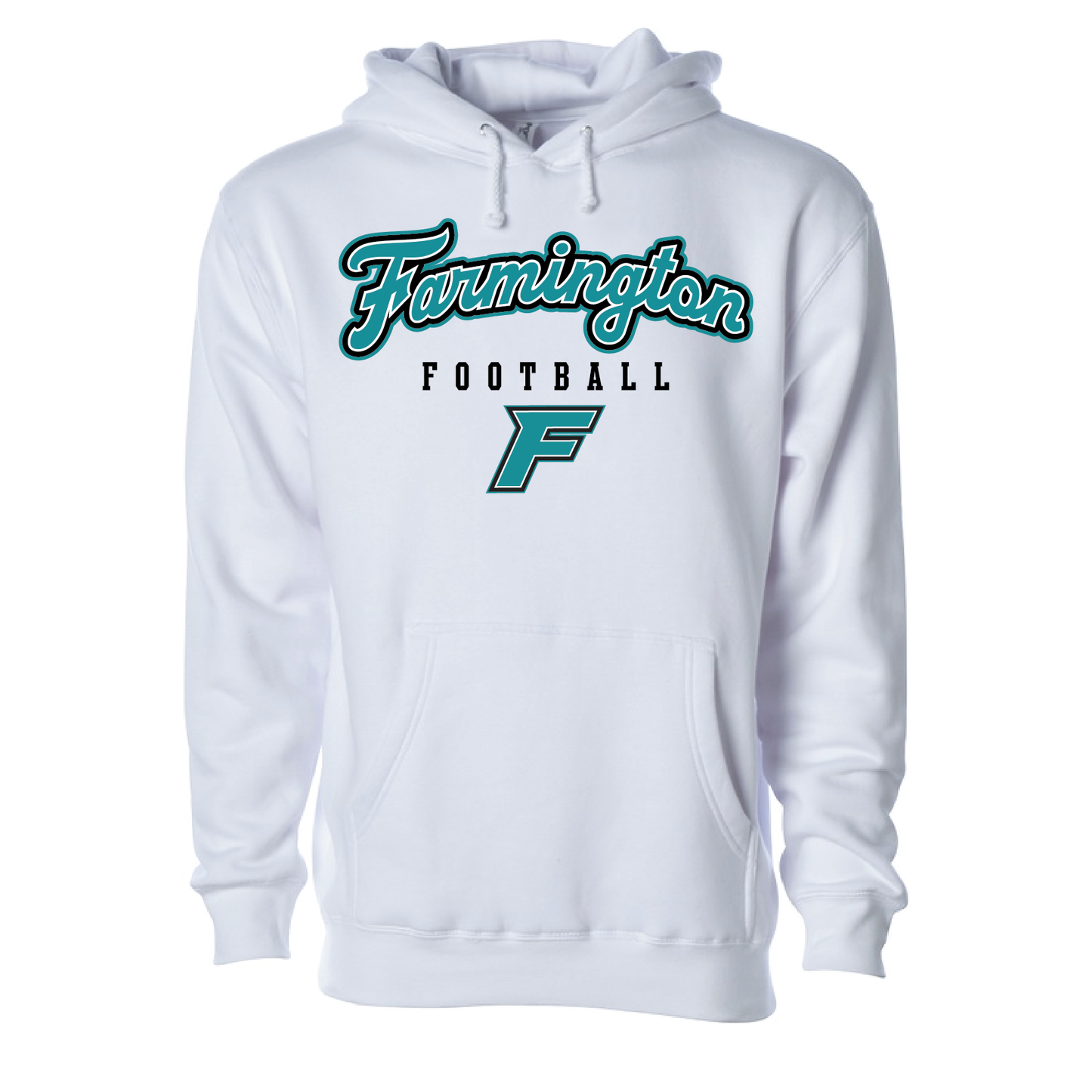 Farmington Football Script W/F Logo - Adult | Youth Hoodie