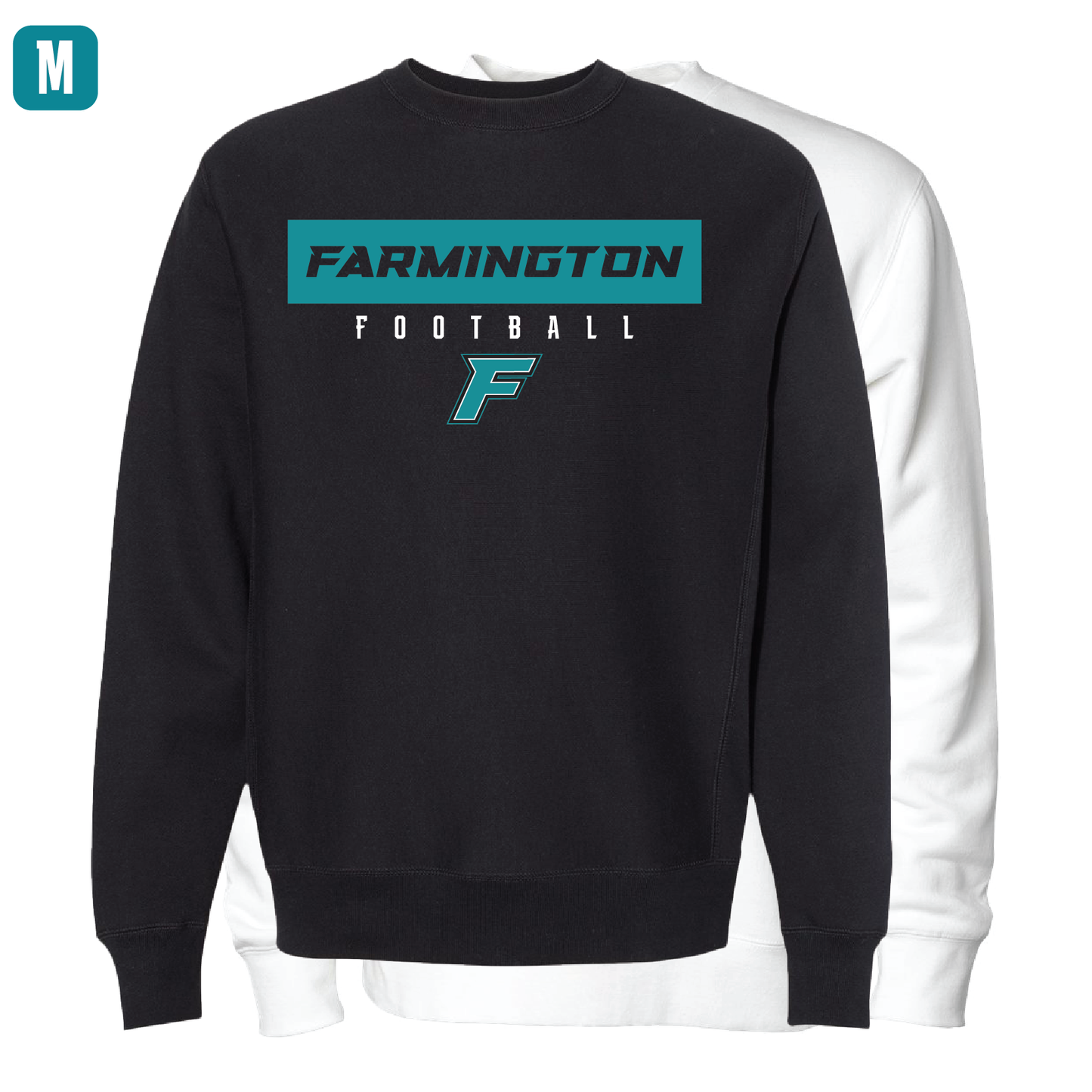 Farmington Football W/F Logo - Adult Crewneck Sweatshirt