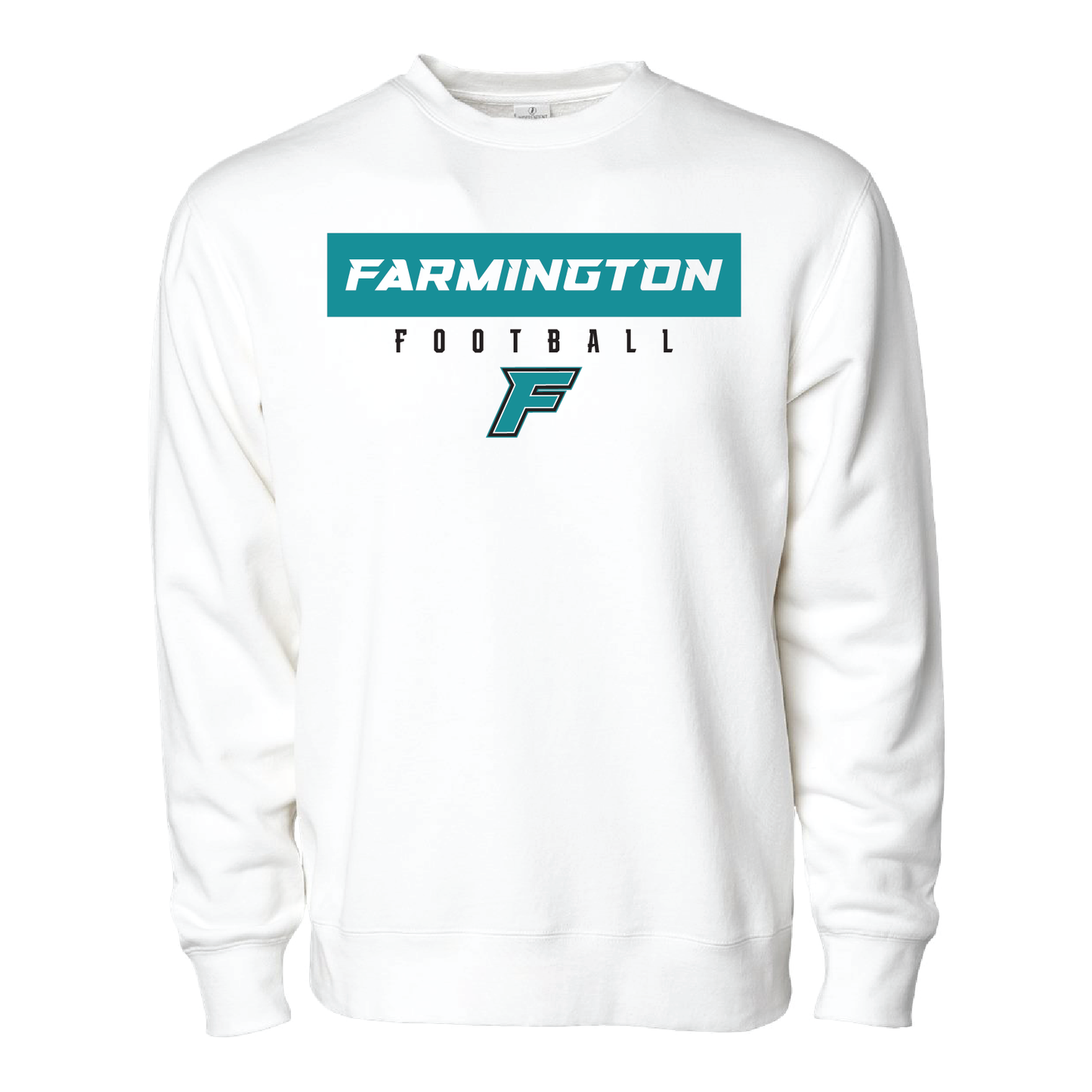 Farmington Football W/F Logo - Adult Crewneck Sweatshirt