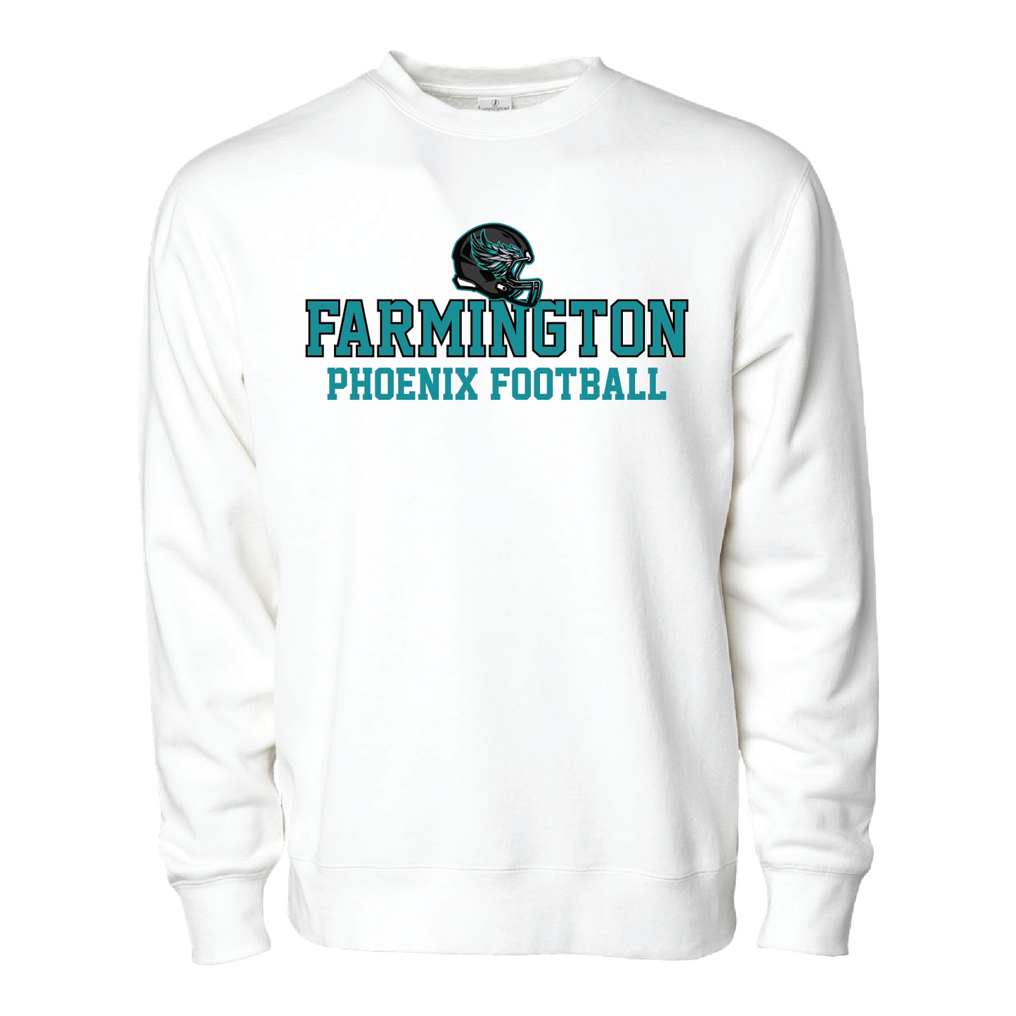 Farmington Phoenix Football Helmet - Adult Crewneck Sweatshirt