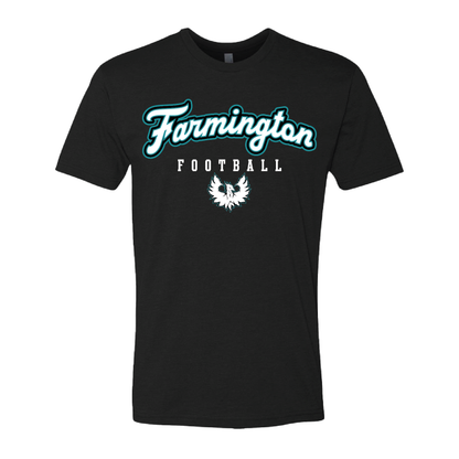 Farmington Football Script W/Phoenix Logo - Mens | Womens | Youth CVC T-Shirt