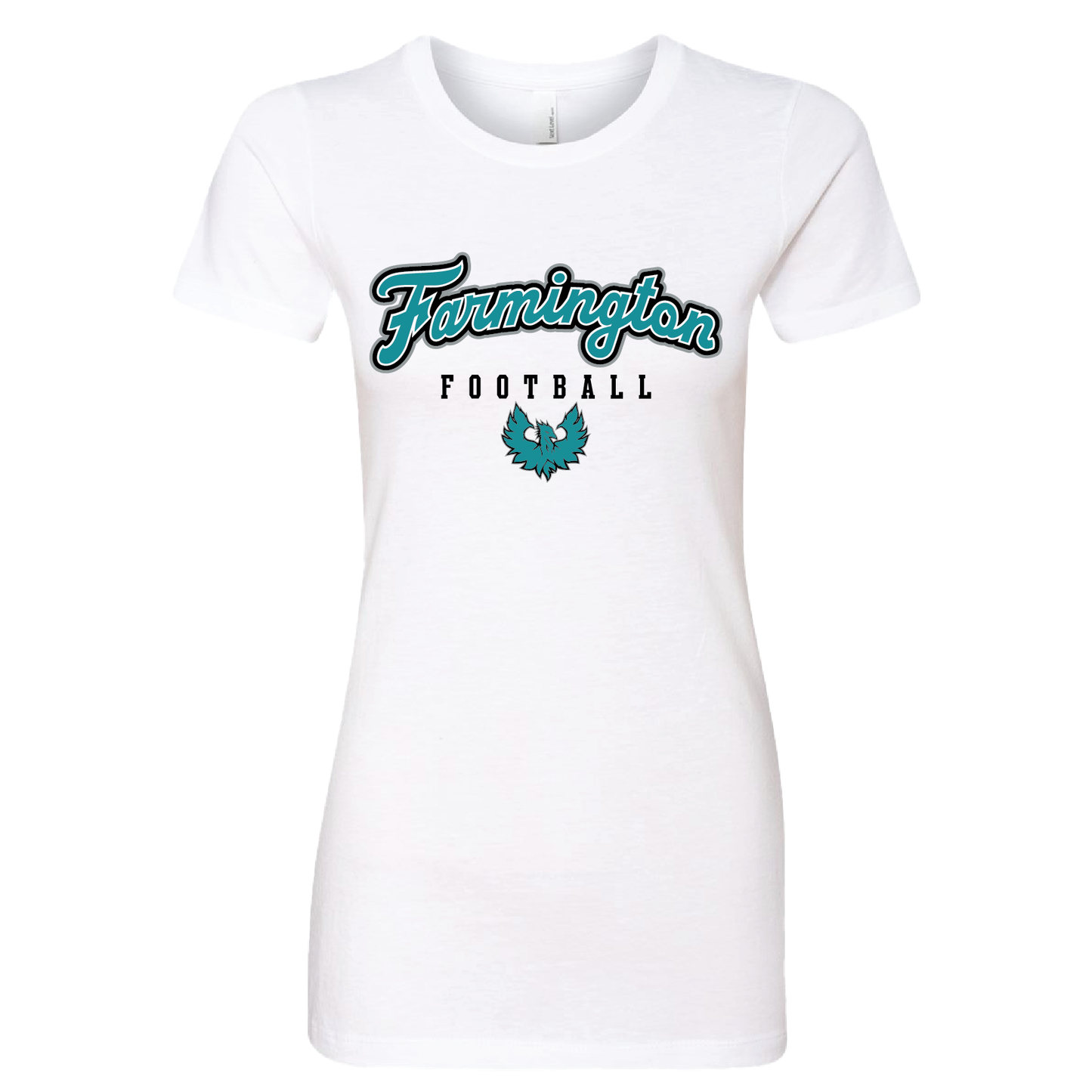 Farmington Football Script W/Phoenix Logo - Mens | Womens | Youth CVC T-Shirt