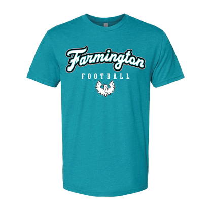 Farmington Football Script W/Phoenix Logo - Mens | Womens | Youth CVC T-Shirt